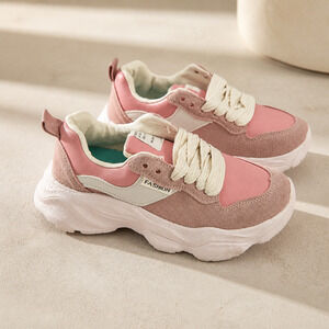 NWOB Fashion Girls Lace-up Sneakers size EU35 UK2.5 US 3.5